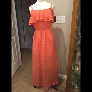 HeartSoul, NWT, Size Small Jr., Adorable Maxi dress, light coral